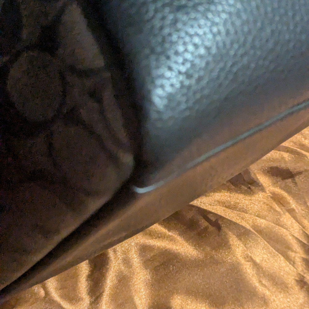 Coach Brown and Black Signature Shoulder Bag - Picture 8 of 8